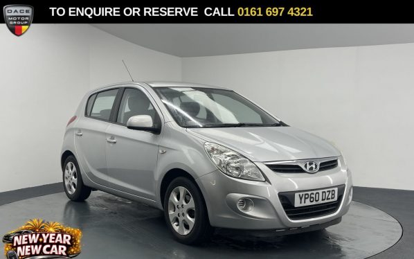 Used 2010 SILVER HYUNDAI I20 Hatchback 1.4 Comfort Hatchback 5dr Petrol Auto Euro 5 (99 bhp) (reg. 2010-12-06) for sale in Manchester