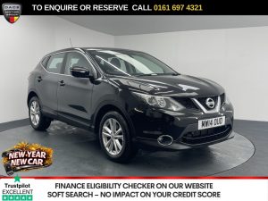 Used 2014 BLACK NISSAN QASHQAI SUV 1.2 DIG-T Acenta SUV 5dr Petrol Manual 2WD Euro 5 (s/s) (115 ps) (reg. 2014-06-11) for sale in Manchester