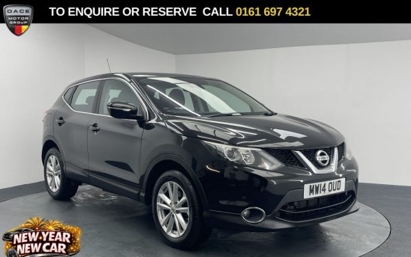Used 2014 BLACK NISSAN QASHQAI SUV 1.2 DIG-T Acenta SUV 5dr Petrol Manual 2WD Euro 5 (s/s) (115 ps) (reg. 2014-06-11) for sale in Manchester