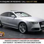 Used 2014 SILVER AUDI A5 Hatchback 3.0 TDI V6 Black Edition Sportback 5dr Diesel S Tronic quattro Euro 5 (s/s) (245 ps) (reg. 2014-09-01) for sale in Stockport