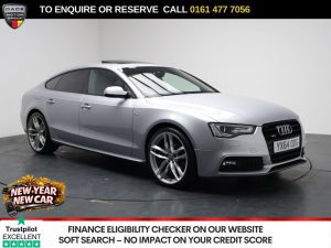 Used 2014 SILVER AUDI A5 Hatchback 3.0 TDI V6 Black Edition Sportback 5dr Diesel S Tronic quattro Euro 5 (s/s) (245 ps) (reg. 2014-09-01) for sale in Stockport