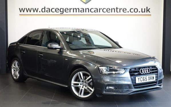 Used 2015 GREY AUDI A4 Saloon 2.0 TDI S line Saloon 4dr Diesel Manual quattro Euro 6 (s/s) (Nav) (190 ps) (reg. 2015-10-12) for sale in Altrincham