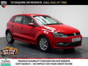 Used 2015 RED VOLKSWAGEN POLO Hatchback 1.0 BlueMotion Tech SE Hatchback 5dr Petrol Manual Euro 6 (s/s) (60 ps) (reg. 2015-12-18) for sale in Stockport