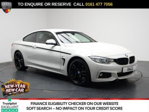Used 2015 WHITE BMW 4 SERIES Coupe 3.0 430d M Sport Coupe 2dr Diesel Auto xDrive Euro 6 (s/s) (258 ps) (reg. 2015-01-07) for sale in Stockport