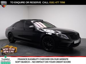 Used 2016 BLACK MERCEDES-BENZ S-CLASS Saloon 2.1 S300Ldh AMG Line (Executive) Saloon 4dr Diesel Hybrid G-Tronic+ Euro 6 (s/s) (231 ps) (reg. 2016-09-30) for sale in Stockport