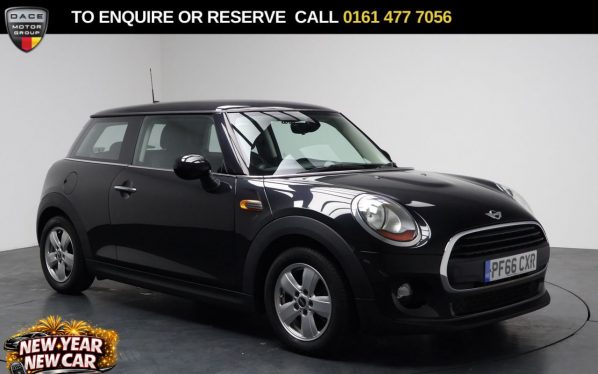 Used 2016 BLACK MINI HATCH Hatchback 1.2 One Hatchback 3dr Petrol Manual Euro 6 (s/s) (102 ps) (reg. 2016-10-21) for sale in Stockport