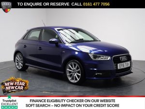 Used 2016 BLUE AUDI A1 Hatchback 1.4 TFSI S line Sportback 5dr Petrol S Tronic Euro 6 (s/s) (125 ps) (reg. 2016-04-19) for sale in Stockport