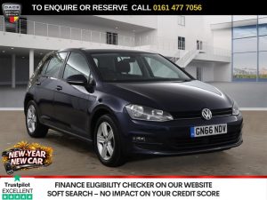 Used 2016 BLUE VOLKSWAGEN GOLF Hatchback 1.4 TSI BlueMotion Tech Match Edition Hatchback 5dr Petrol DSG Euro 6 (s/s) (125 ps) (reg. 2016-10-14) for sale in Stockport