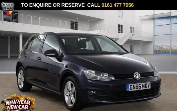 Used 2016 BLUE VOLKSWAGEN GOLF Hatchback 1.4 TSI BlueMotion Tech Match Edition Hatchback 5dr Petrol DSG Euro 6 (s/s) (125 ps) (reg. 2016-10-14) for sale in Stockport