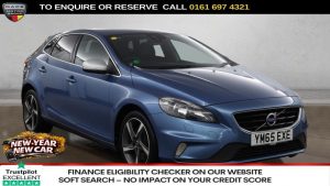 Used 2016 BLUE VOLVO V40 Hatchback 2.0 D4 R-Design Hatchback 5dr Diesel Manual Euro 6 (s/s) (190 ps) (reg. 2016-01-26) for sale in Manchester