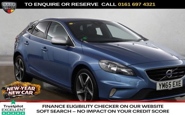 Used 2016 BLUE VOLVO V40 Hatchback 2.0 D4 R-Design Hatchback 5dr Diesel Manual Euro 6 (s/s) (190 ps) (reg. 2016-01-26) for sale in Manchester