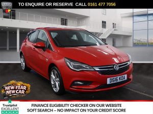 Used 2016 RED VAUXHALL ASTRA Hatchback 1.4i Turbo SRi Nav Hatchback 5dr Petrol Manual Euro 6 (150 ps) (reg. 2016-05-04) for sale in Stockport