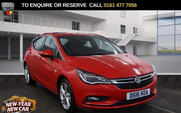 Used 2016 RED VAUXHALL ASTRA Hatchback 1.4i Turbo SRi Nav Hatchback 5dr Petrol Manual Euro 6 (150 ps) (reg. 2016-05-04) for sale in Stockport
