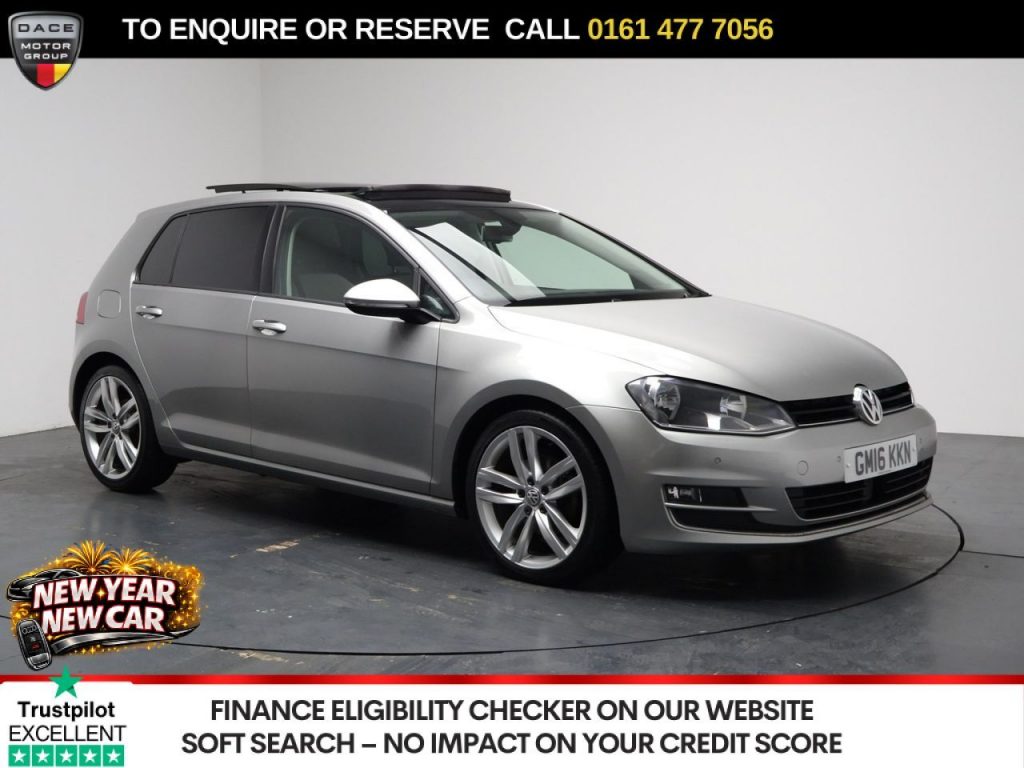 Used 2016 SILVER VOLKSWAGEN GOLF Hatchback 1.4 TSI BlueMotion Tech ACT GT Edition Hatchback 5dr Petrol DSG Euro 6 (s/s) (150 ps) (reg. 2016-06-16) for sale in Stockport