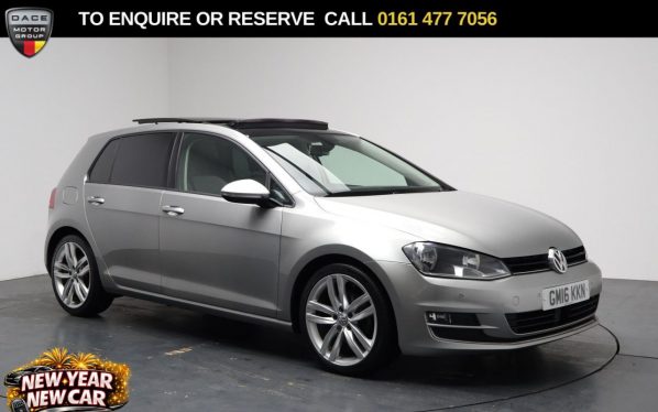 Used 2016 SILVER VOLKSWAGEN GOLF Hatchback 1.4 TSI BlueMotion Tech ACT GT Edition Hatchback 5dr Petrol DSG Euro 6 (s/s) (150 ps) (reg. 2016-06-16) for sale in Stockport