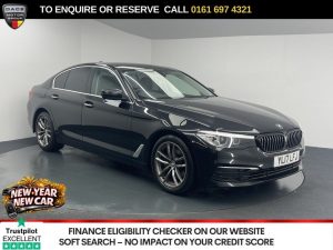 Used 2017 BLACK BMW 5 SERIES Saloon 2.0 520d SE Saloon 4dr Diesel Auto Euro 6 (s/s) (190 ps) (reg. 2017-07-24) for sale in Manchester