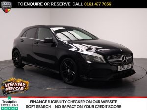 Used 2017 BLACK MERCEDES-BENZ A-CLASS Hatchback 2.1 A200d AMG Line Hatchback 5dr Diesel 7G-DCT Euro 6 (s/s) (136 ps) (reg. 2017-03-29) for sale in Stockport