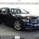 Used 2017 BLACK MERCEDES-BENZ E-CLASS Estate 2.0 E220d AMG Line Estate 5dr Diesel G-Tronic+ Euro 6 (s/s) (194 ps) (reg. 2017-02-25) for sale in Altrincham