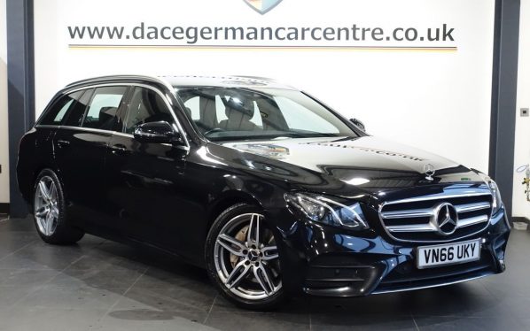 Used 2017 BLACK MERCEDES-BENZ E-CLASS Estate 2.0 E220d AMG Line Estate 5dr Diesel G-Tronic+ Euro 6 (s/s) (194 ps) (reg. 2017-02-25) for sale in Altrincham