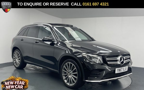Used 2017 BLACK MERCEDES-BENZ GLC SUV 2.1 GLC250d AMG Line (Premium) SUV 5dr Diesel G-Tronic 4MATIC Euro 6 (s/s) (204 ps) (reg. 2017-03-01) for sale in Manchester