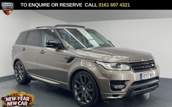 Used 2017 BROWN LAND ROVER RANGE ROVER SPORT SUV 3.0 SD V6 Autobiography Dynamic SUV 5dr Diesel Auto 4WD Euro 6 (s/s) (306 ps) (reg. 2017-03-08) for sale in Manchester