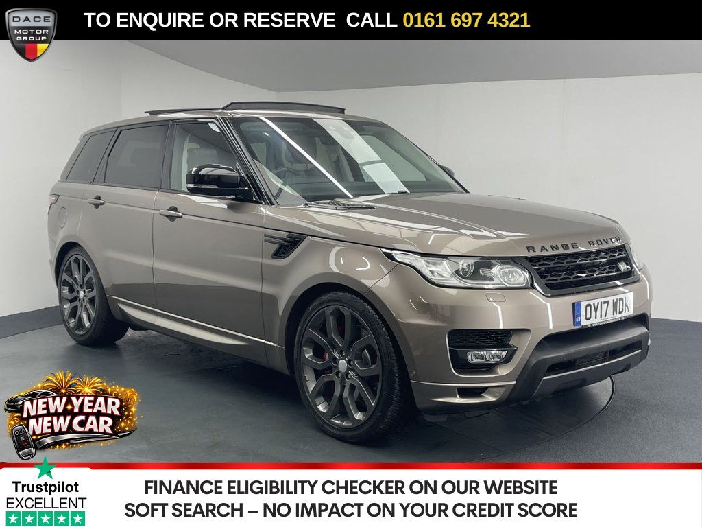 Used 2017 BROWN LAND ROVER RANGE ROVER SPORT SUV 3.0 SD V6 Autobiography Dynamic SUV 5dr Diesel Auto 4WD Euro 6 (s/s) (306 ps) (reg. 2017-03-08) for sale in Manchester