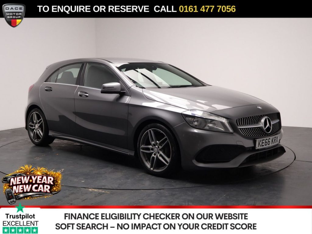 Used 2017 GREY MERCEDES-BENZ A-CLASS Hatchback 1.6 A160 AMG Line Hatchback 5dr Petrol Manual Euro 6 (s/s) (102 ps) (reg. 2017-01-27) for sale in Stockport