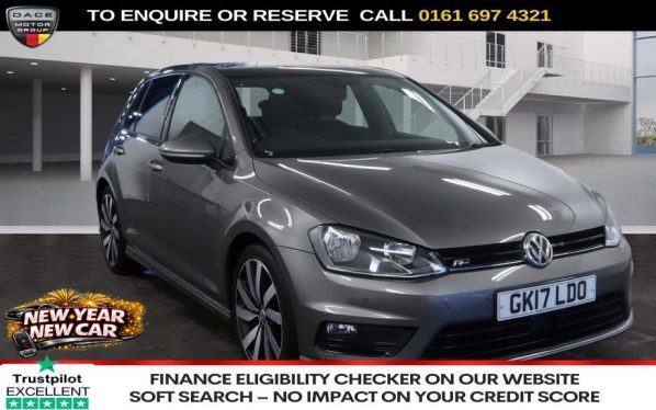 Used 2017 GREY VOLKSWAGEN GOLF Hatchback 1.4 TSI BlueMotion Tech ACT R-Line Edition Hatchback 5dr Petrol DSG Euro 6 (s/s) (150 ps) (reg. 2017-03-13) for sale in Manchester