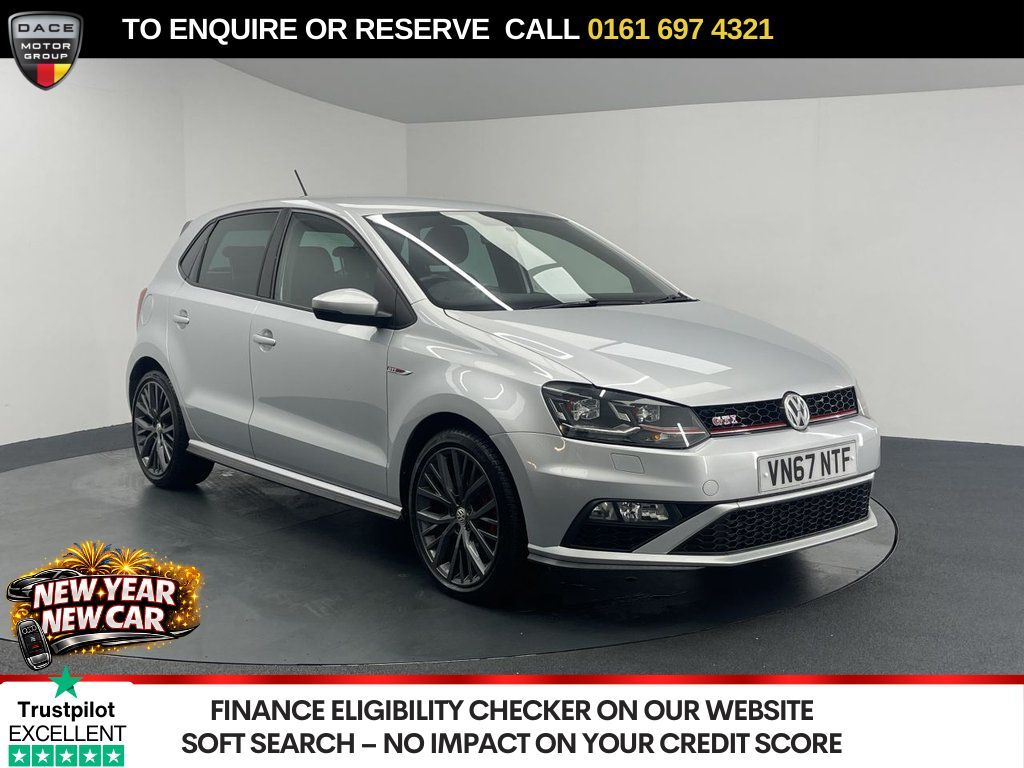 Used 2017 SILVER VOLKSWAGEN POLO Hatchback 1.8 TSI GTI Hatchback 5dr Petrol DSG Euro 6 (s/s) (192 ps) (reg. 2017-11-10) for sale in Manchester
