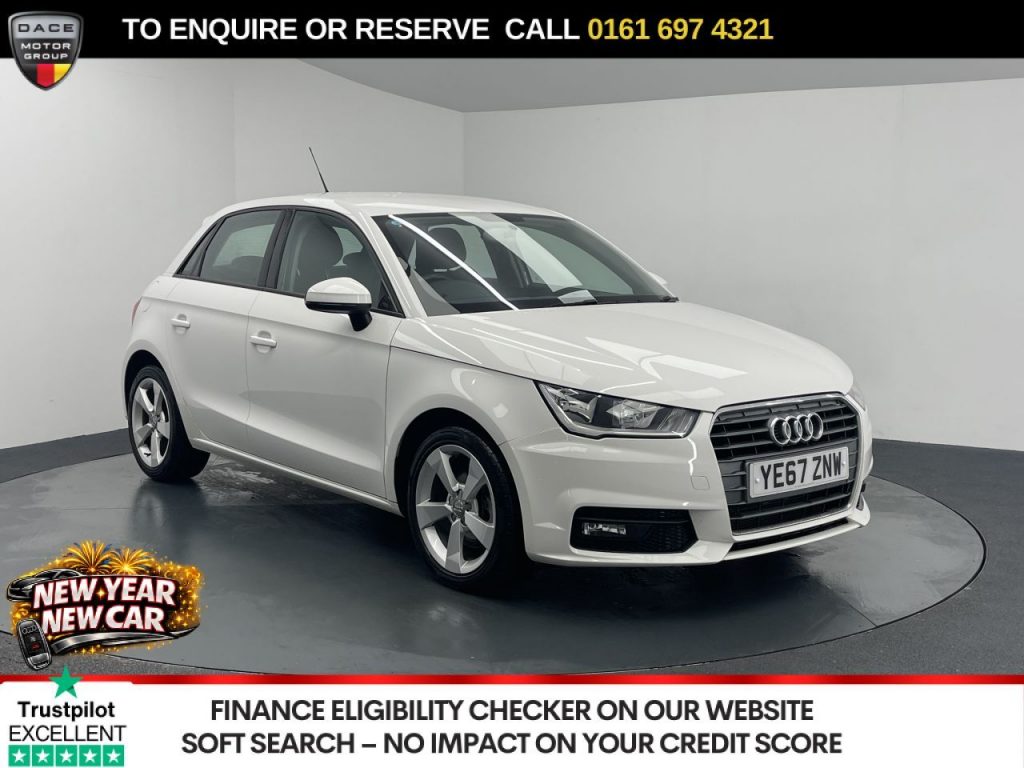 Used 2017 WHITE AUDI A1 Hatchback 1.4 TFSI Sport Sportback 5dr Petrol Manual Euro 6 (s/s) (125 ps) (reg. 2017-11-02) for sale in Manchester