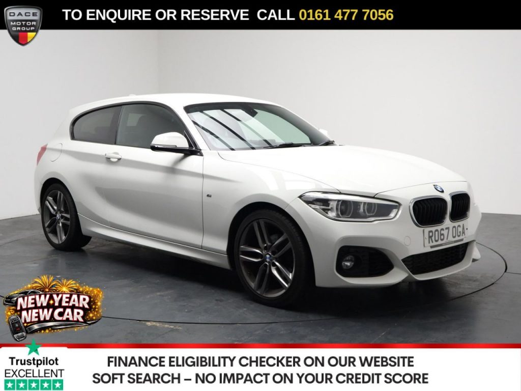 Used 2017 WHITE BMW 1 SERIES Hatchback 1.5 118i M Sport Hatchback 3dr Petrol Auto Euro 6 (s/s) (136 ps) (reg. 2017-10-03) for sale in Stockport