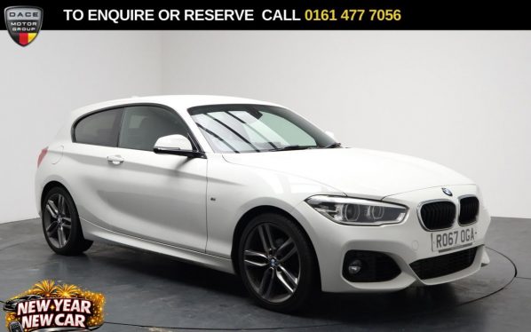 Used 2017 WHITE BMW 1 SERIES Hatchback 1.5 118i M Sport Hatchback 3dr Petrol Auto Euro 6 (s/s) (136 ps) (reg. 2017-10-03) for sale in Stockport