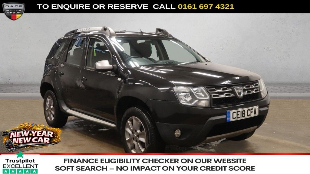 Used 2018 BLACK DACIA DUSTER SUV 1.5 dCi Laureate SUV 5dr Diesel Manual Euro 6 (s/s) (110 ps) (reg. 2018-03-19) for sale in Manchester