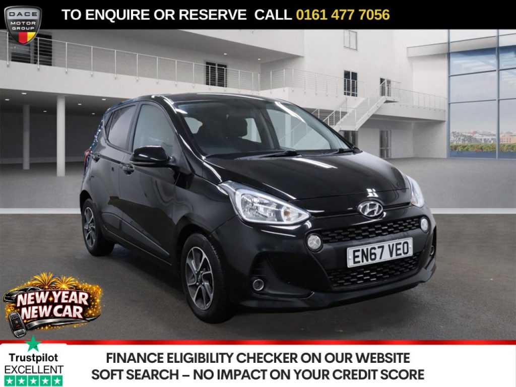 Used 2018 BLACK HYUNDAI I10 Hatchback 1.0 Premium Hatchback 5dr Petrol Manual Euro 6 (66 ps) (reg. 2018-01-30) for sale in Stockport
