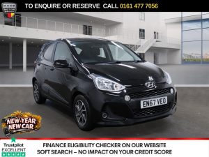 Used 2018 BLACK HYUNDAI I10 Hatchback 1.0 Premium Hatchback 5dr Petrol Manual Euro 6 (66 ps) (reg. 2018-01-30) for sale in Stockport