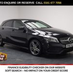 Used 2018 BLACK MERCEDES-BENZ A-CLASS Hatchback 1.6 A160 AMG Line Hatchback 5dr Petrol Manual Euro 6 (s/s) (102 ps) (reg. 2018-02-01) for sale in Stockport