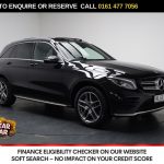 Used 2018 BLACK MERCEDES-BENZ GLC SUV 2.0 GLC250 AMG Line (Premium) SUV 5dr Petrol G-Tronic+ 4MATIC Euro 6 (s/s) (211 ps) (reg. 2018-09-28) for sale in Stockport