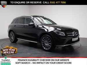 Used 2018 BLACK MERCEDES-BENZ GLC SUV 2.1 GLC250d AMG Line (Premium) SUV 5dr Diesel G-Tronic+ 4MATIC Euro 6 (s/s) (204 ps) (reg. 2018-09-24) for sale in Stockport