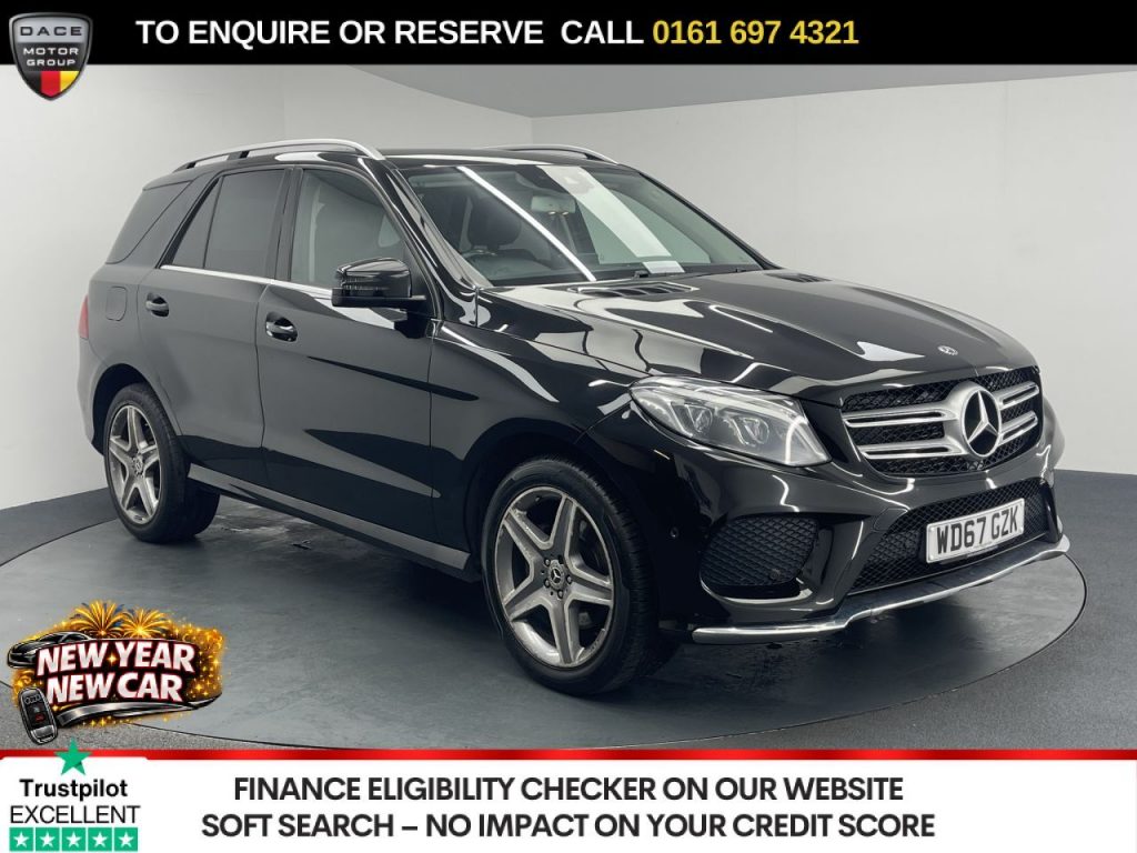 Used 2018 BLACK MERCEDES-BENZ GLE SUV 2.1 GLE250d AMG Line SUV 5dr Diesel G-Tronic 4MATIC Euro 6 (s/s) (204 ps) (reg. 2018-01-30) for sale in Manchester