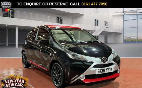 Used 2018 BLACK TOYOTA AYGO Hatchback 1.0 VVT-i x-press Hatchback 5dr Petrol Manual Euro 6 (68 ps) (reg. 2018-03-30) for sale in Stockport