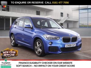 Used 2018 BLUE BMW X1 SUV 1.5 18i GPF M Sport SUV 5dr Petrol DCT sDrive Euro 6 (s/s) (140 ps) (reg. 2018-10-16) for sale in Stockport
