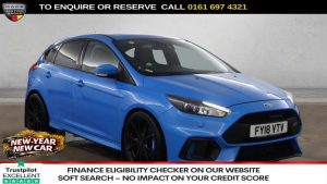 Used 2018 BLUE FORD FOCUS Hatchback 2.3T EcoBoost RS Hatchback 5dr Petrol Manual AWD Euro 6 (s/s) (350 ps) (reg. 2018-04-16) for sale in Manchester