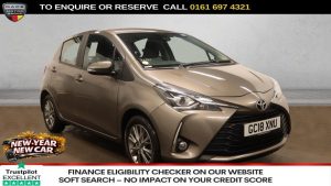Used 2018 BRONZE TOYOTA YARIS Hatchback 1.5 VVT-i Icon Hatchback 5dr Petrol Manual Euro 6 (111 ps) (reg. 2018-08-07) for sale in Manchester