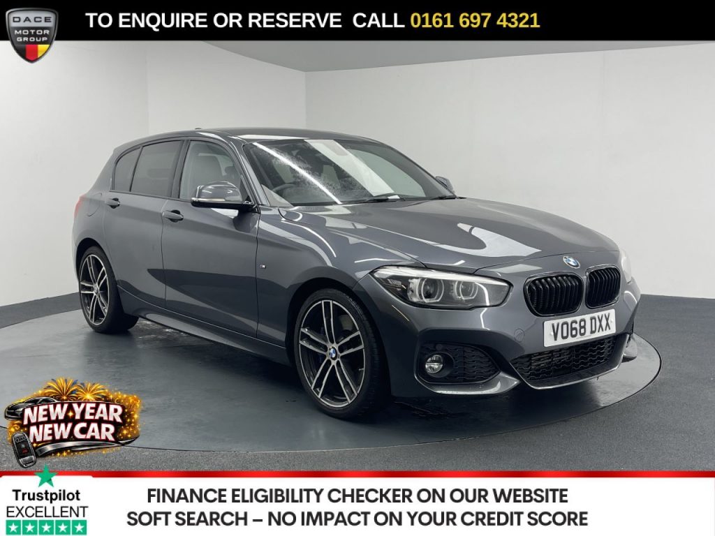 Used 2018 GREY BMW 1 SERIES Hatchback 1.5 116d M Sport Shadow Edition Hatchback 5dr Diesel Auto Euro 6 (s/s) (116 ps) (reg. 2018-09-20) for sale in Manchester