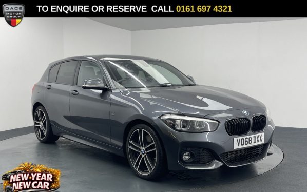 Used 2018 GREY BMW 1 SERIES Hatchback 1.5 116d M Sport Shadow Edition Hatchback 5dr Diesel Auto Euro 6 (s/s) (116 ps) (reg. 2018-09-20) for sale in Manchester