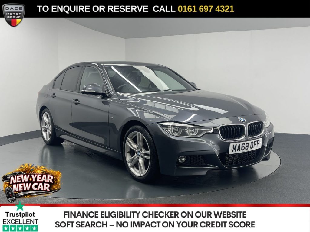 Used 2018 GREY BMW 3 SERIES Saloon 2.0 320d M Sport Saloon 4dr Diesel Auto Euro 6 (s/s) (190 ps) (reg. 2018-09-20) for sale in Manchester