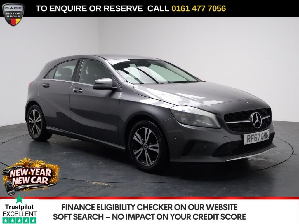 Used 2018 GREY MERCEDES-BENZ A-CLASS Hatchback 1.6 A160 SE (Executive) Hatchback 5dr Petrol Manual Euro 6 (s/s) (102 ps) (reg. 2018-02-05) for sale in Stockport