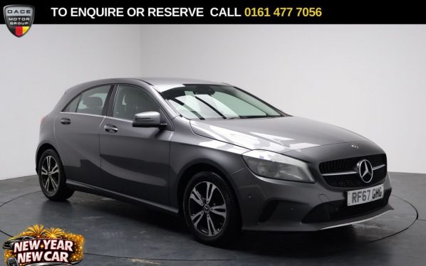 Used 2018 GREY MERCEDES-BENZ A-CLASS Hatchback 1.6 A160 SE (Executive) Hatchback 5dr Petrol Manual Euro 6 (s/s) (102 ps) (reg. 2018-02-05) for sale in Stockport