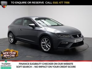 Used 2018 GREY SEAT LEON Hatchback 1.4 TSI FR Technology Sport Coupe 3dr Petrol Manual Euro 6 (s/s) (125 ps) (reg. 2018-06-28) for sale in Stockport