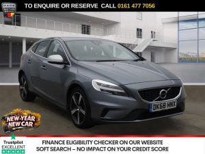 Used 2018 GREY VOLVO V40 Hatchback 2.0 D2 R-Design Nav Plus Hatchback 5dr Diesel Auto Euro 6 (s/s) (120 ps) (reg. 2018-10-12) for sale in Stockport